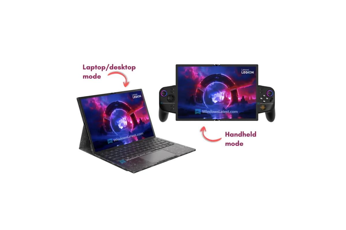 لپ تاپ گیمینگ Lenovo به نام Legion Go Fold