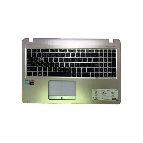 قاب C لپ‌تاپ ASUS X540U به‌همراه کیبورد و تاچ‌پد (طلایی)