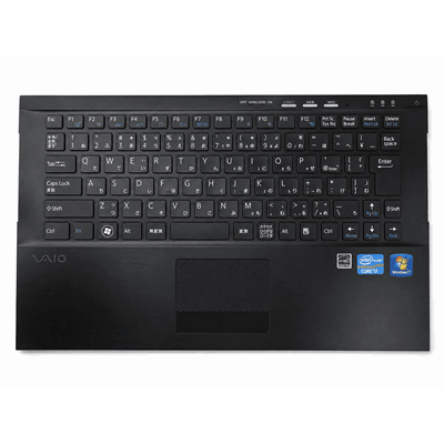 قاب C و کیبورد تاچ پد لپ تاپ Sony Vaio VPC-Z2 اورجینال رو دستگاهی