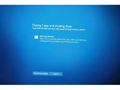 رفع قطعی مشکل Task Host Window در Shutdown ویندوز