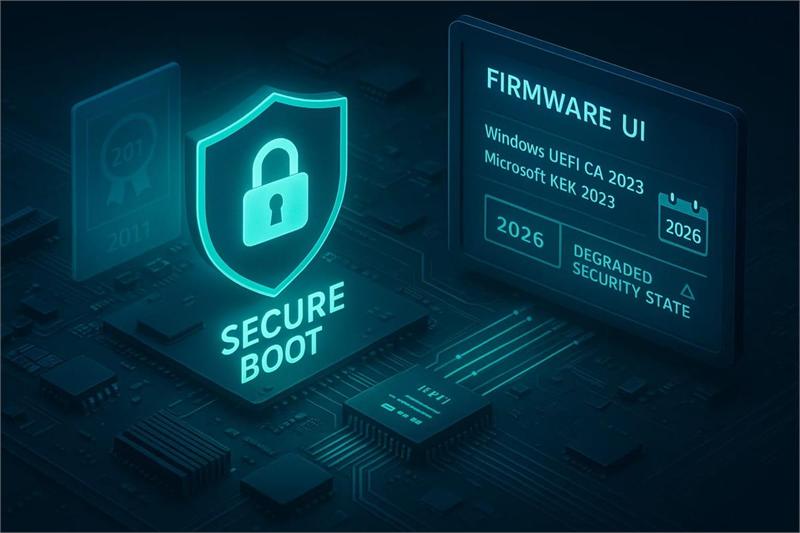 بررسی Secure Boot و گواهی Windows UEFI CA 2023