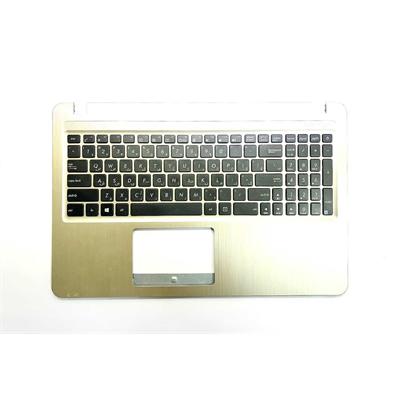 قاب C و کیبورد اورجینال رودستگاهی لپ تاپ ASUS X540Y نقره ای