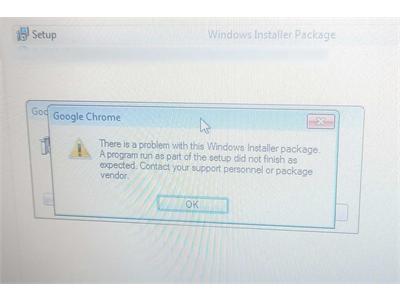 حل مشکل Windows Installer در نصب کروم ۳۲ بیتی