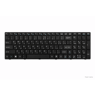 کیبورد لپ تاپ MSI CX605 مشکی با حروف فارسی و انگلیسی